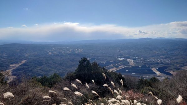 三国峠からの望む我が家